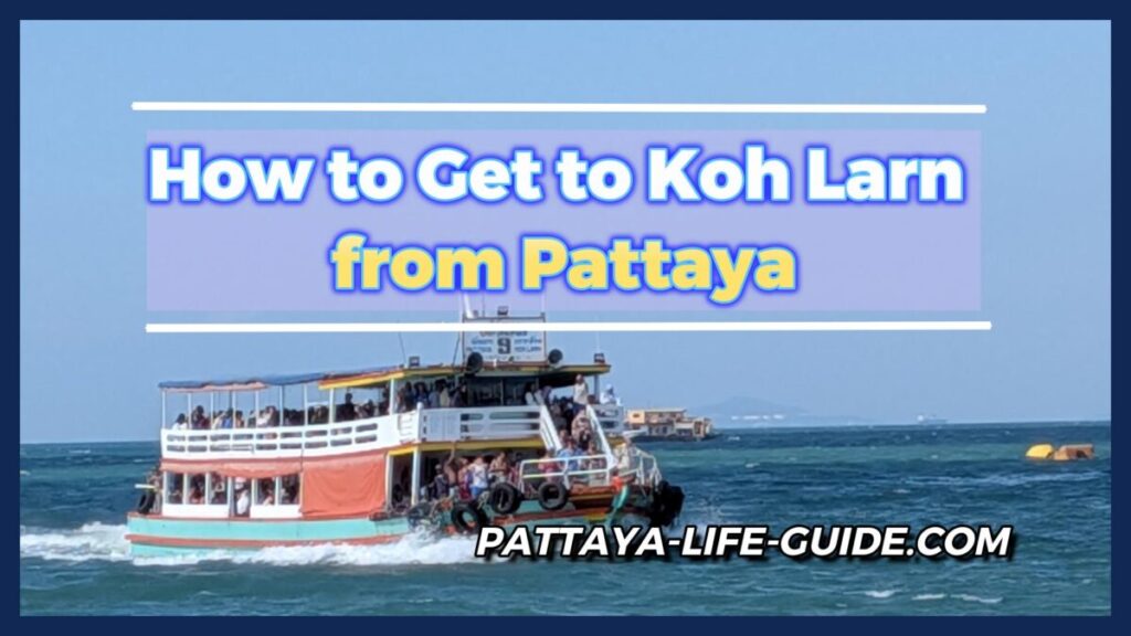 Public ferry traveling from Pattaya to Koh Larn island
