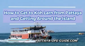 Public ferry traveling from Pattaya to Koh Larn island
